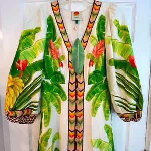 NWT FARM RIO FRESH FOREST MIDI DRESS